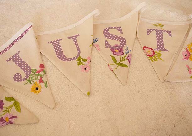 just married bunting
