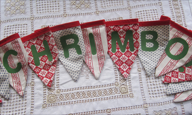 personalised christmas bunting